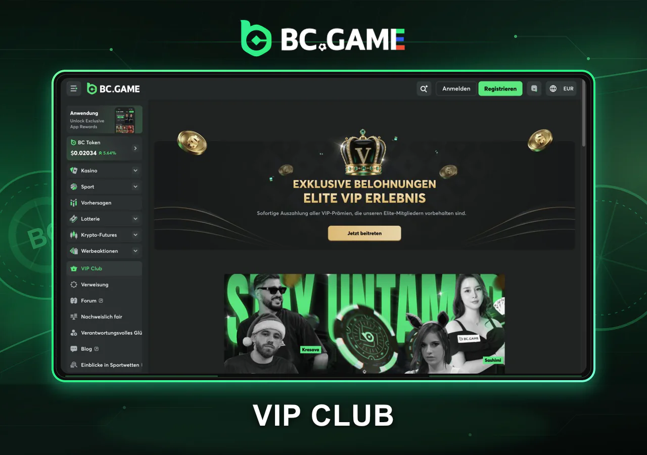 TURNIERE, RANGLISTEN UND COMMUNITY-PROMOTIONEN auf BC.Game
