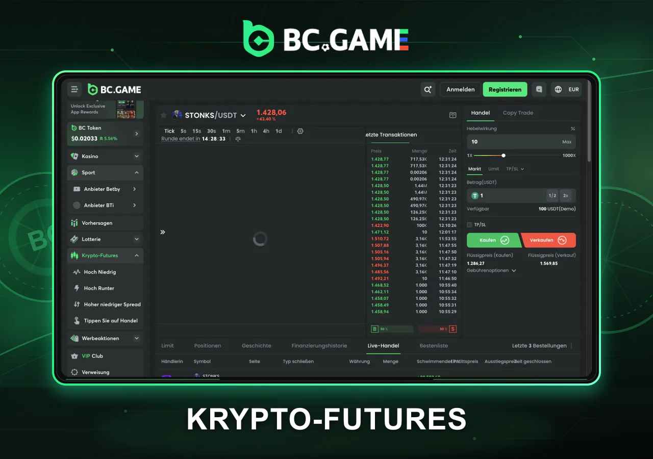 EINZAHLUNGEN UND AUSZAHLUNGEN BEI BC GAME auf BC.Game